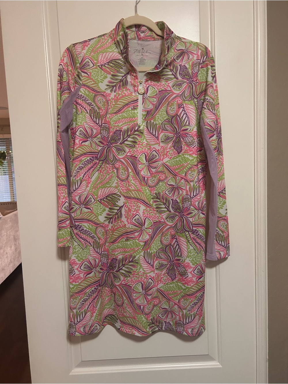 ⛳️🔆🎾Stella Parker Floral Long Sleeve Activewear Athletic Golf Dress🔆⛳️🎾